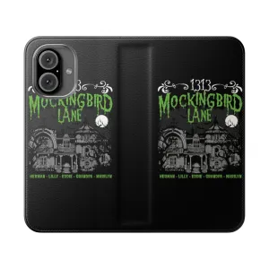 Creepy Mockingbird Lane Inspired Phone Flip Case