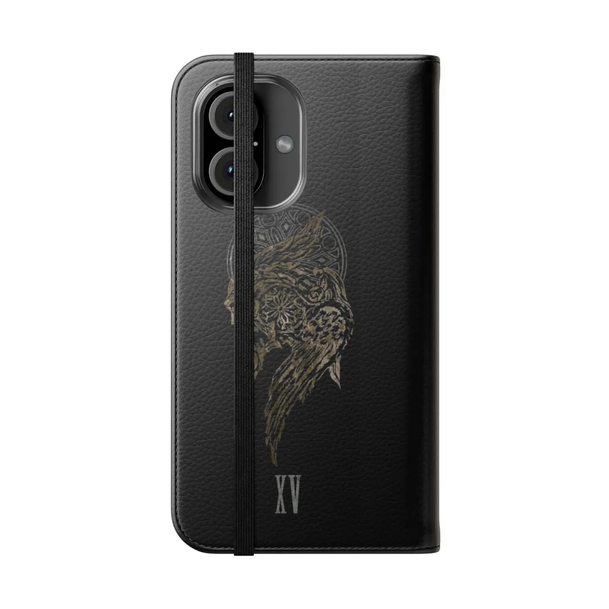 Crest Themed Flip Cover Phone Case for Fantasy and Gaming Fans