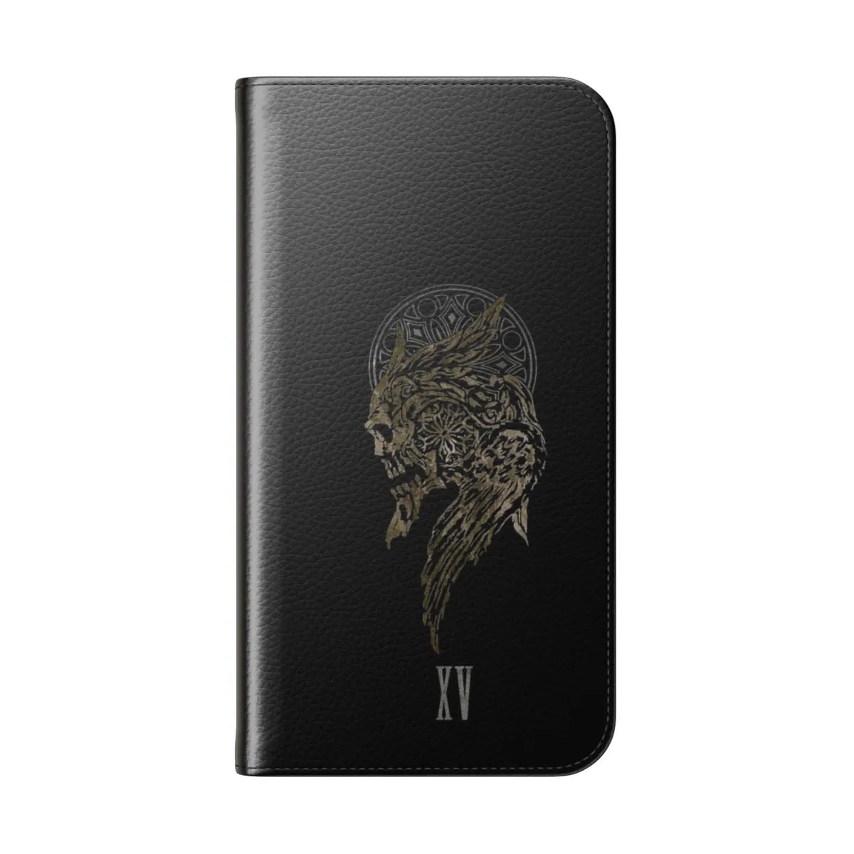 Crest Themed Flip Cover Phone Case for Fantasy and Gaming Fans
