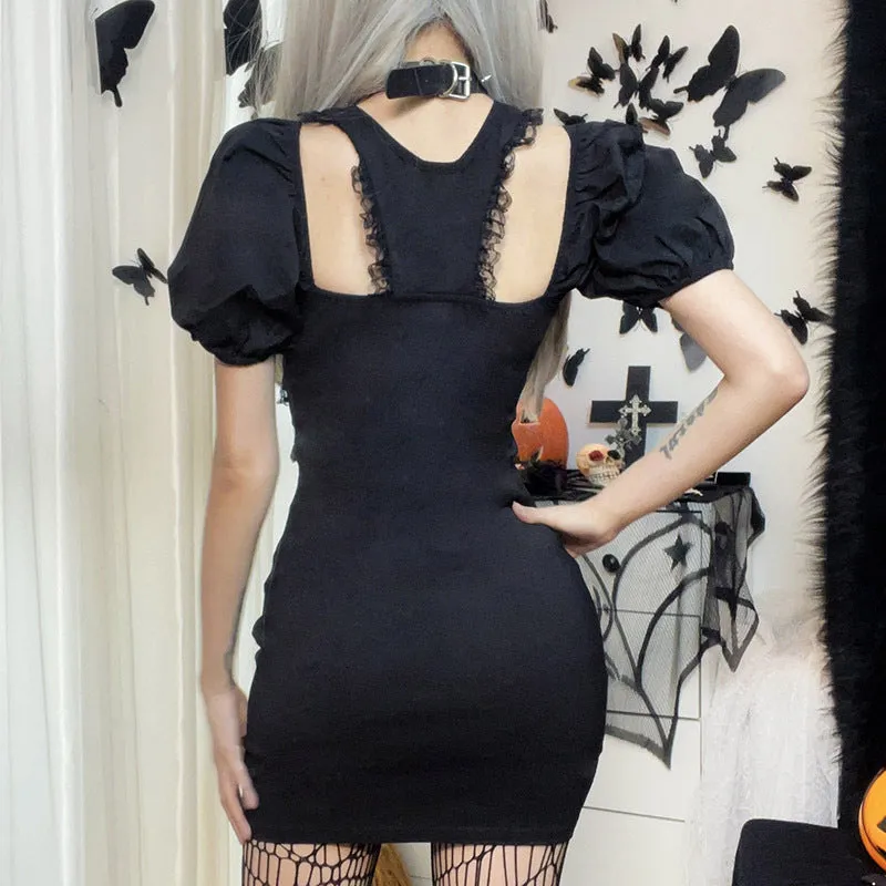 Cross Dress Pumpkin Sleeve Dress SD01940
