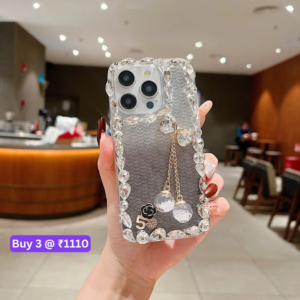 Crystal Diamond Handmade Transparent Phone Case - iPhone 13