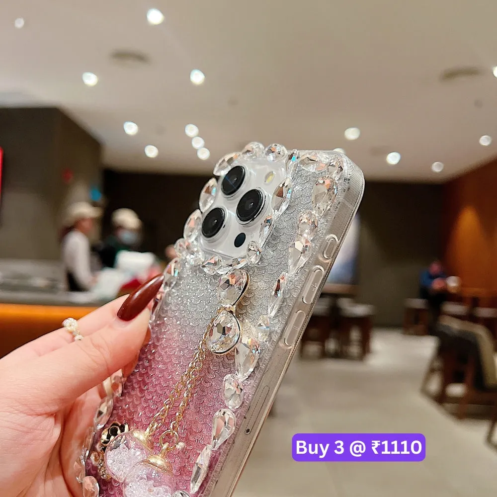 Crystal Diamond Handmade Transparent Phone Case - iPhone 13