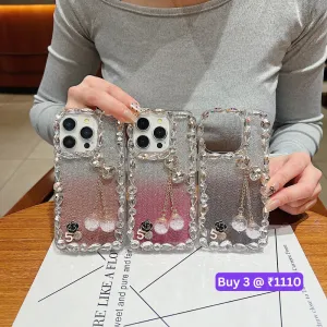 Crystal Diamond Handmade Transparent Phone Case - iPhone 13