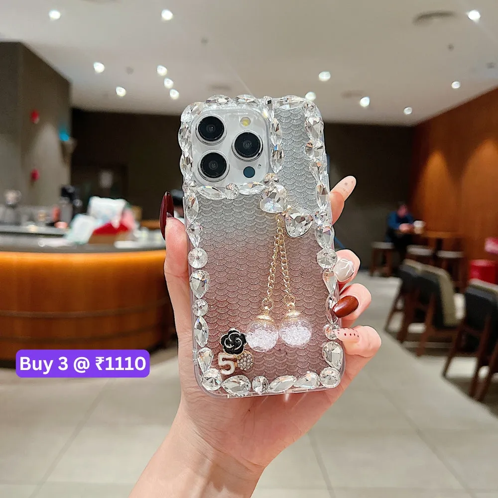 Crystal Diamond Handmade Transparent Phone Case - iPhone 13