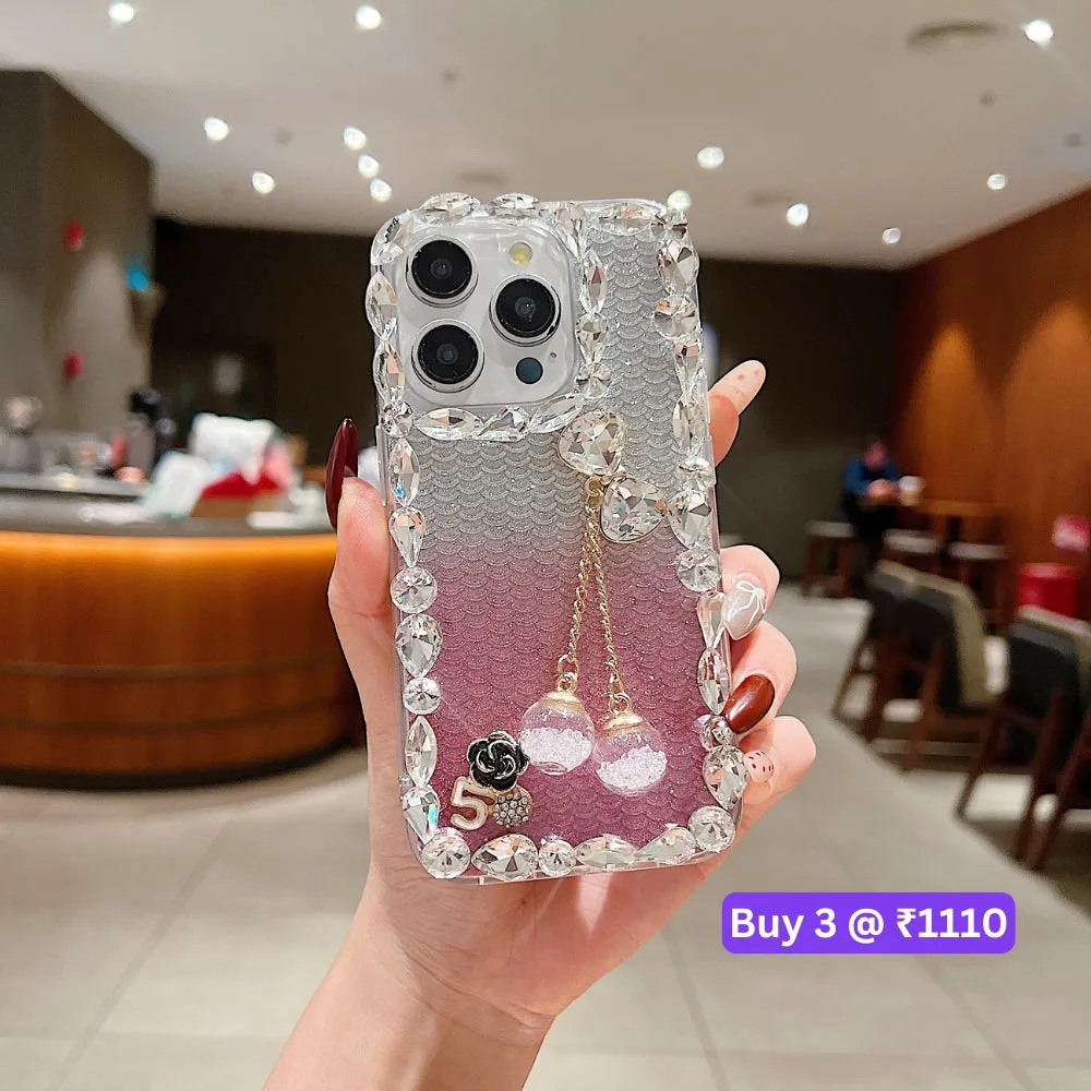 Crystal Diamond Handmade Transparent Phone Case - iPhone 13