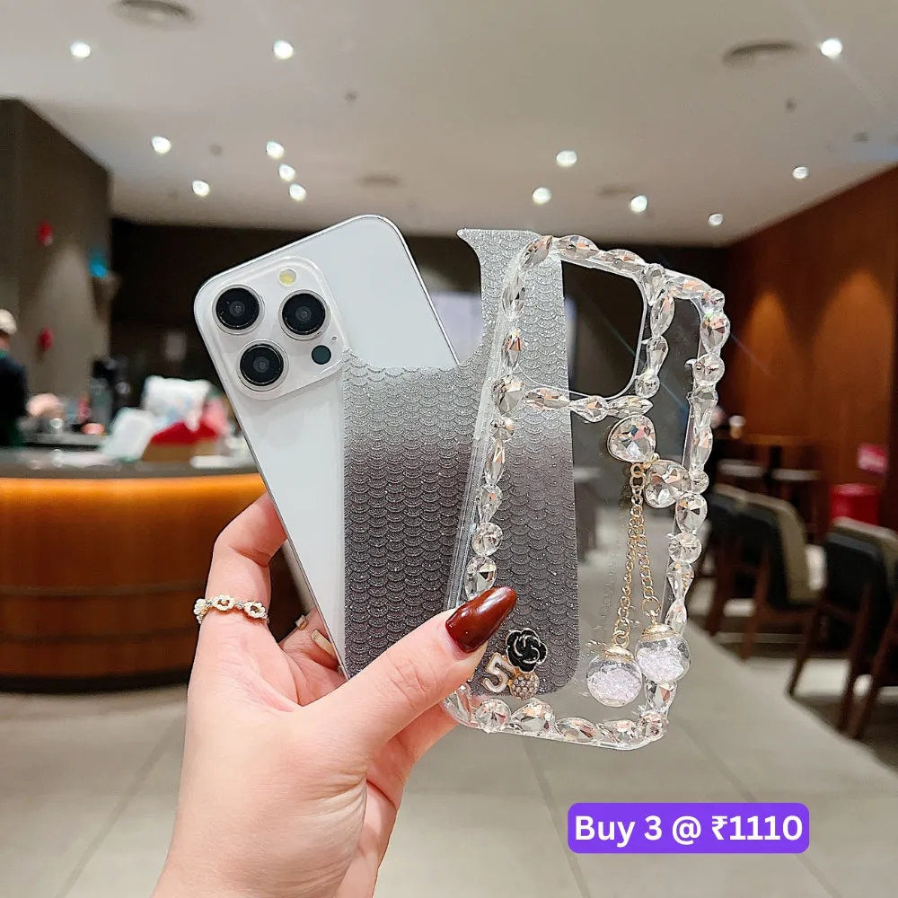 Crystal Diamond Handmade Transparent Phone Case - iPhone 13