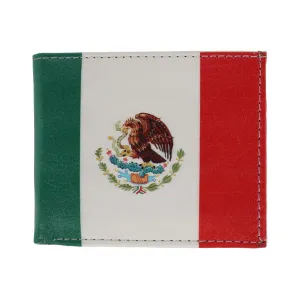 CTM® Men's Mexican Flag Bifold Wallet