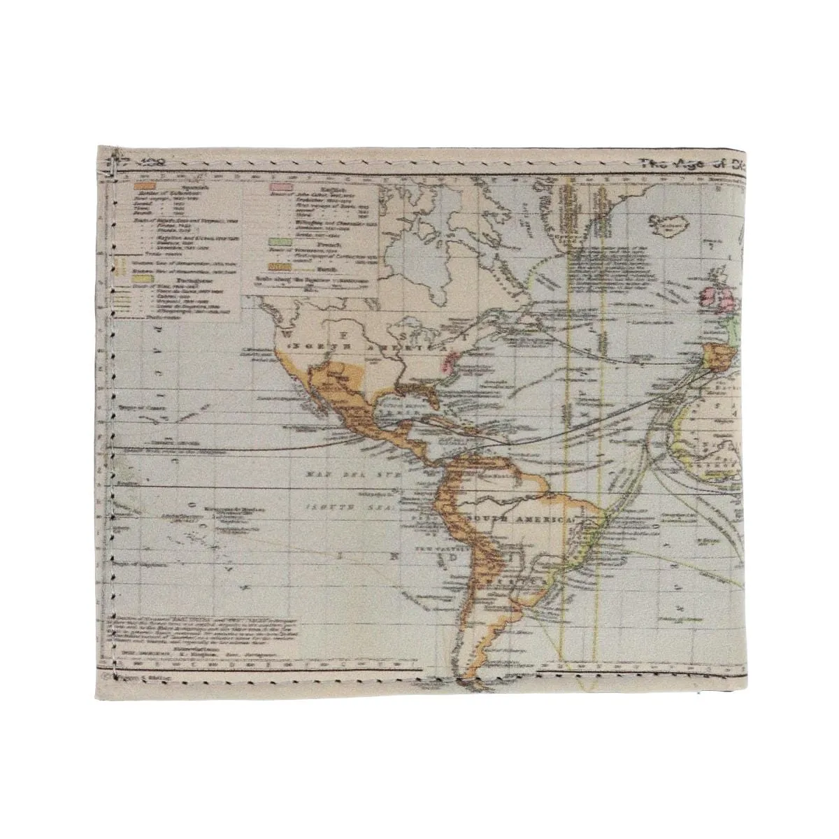 CTM® Men's World Map Bifold Wallet