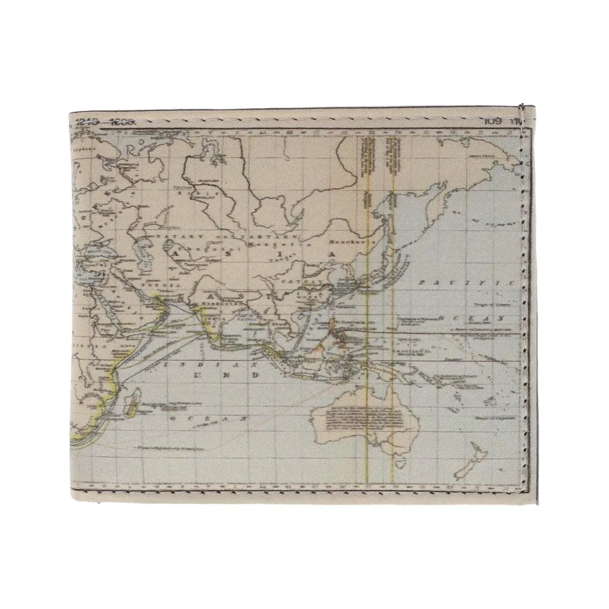 CTM® Men's World Map Bifold Wallet