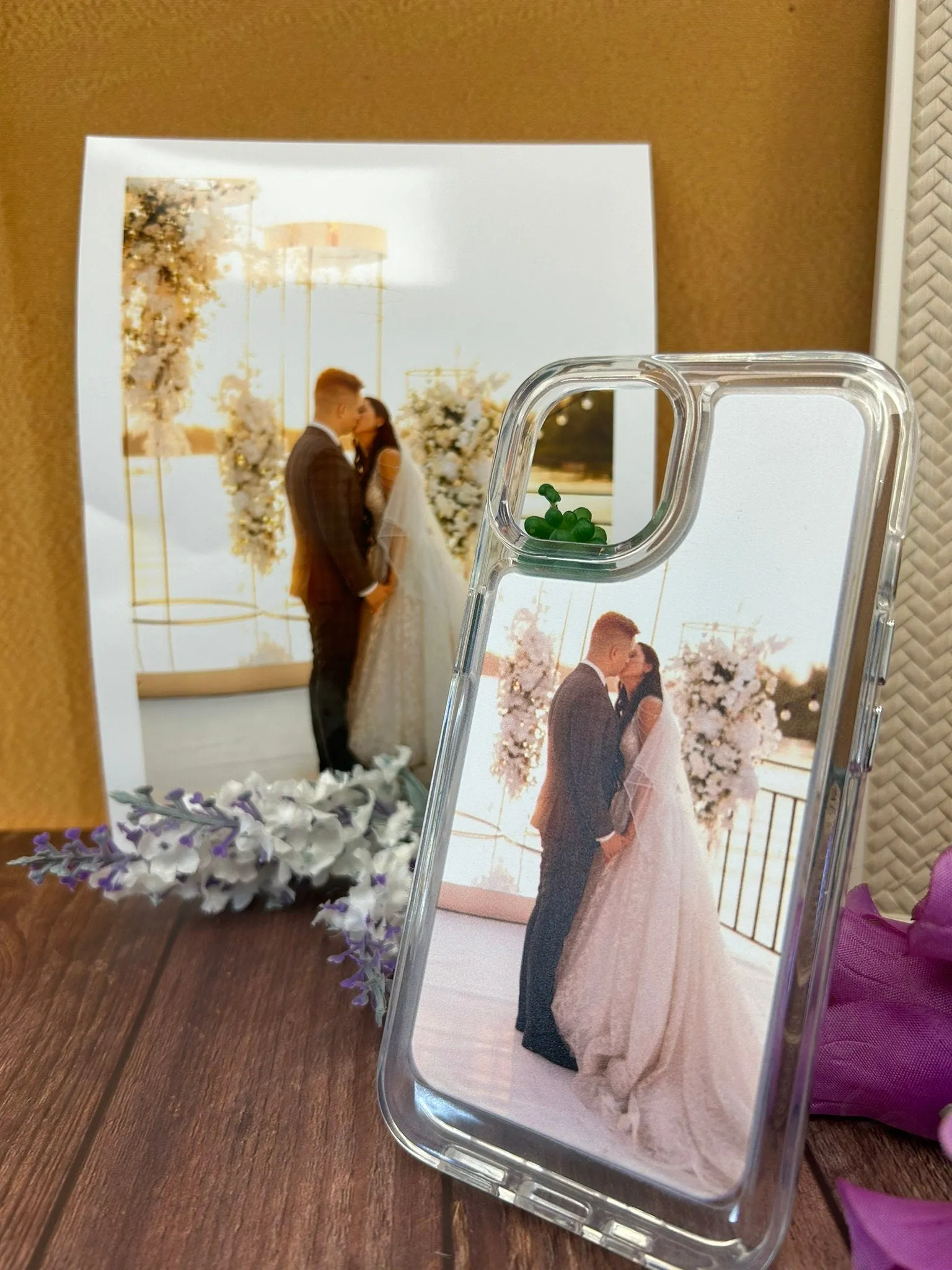 Custom Couple Family Photo Phone Case Gift, iPhone Wedding photo Cover