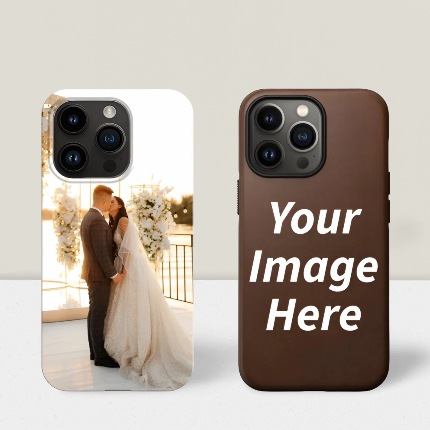 Custom Couple Family Photo Phone Case Gift, iPhone Wedding photo Cover