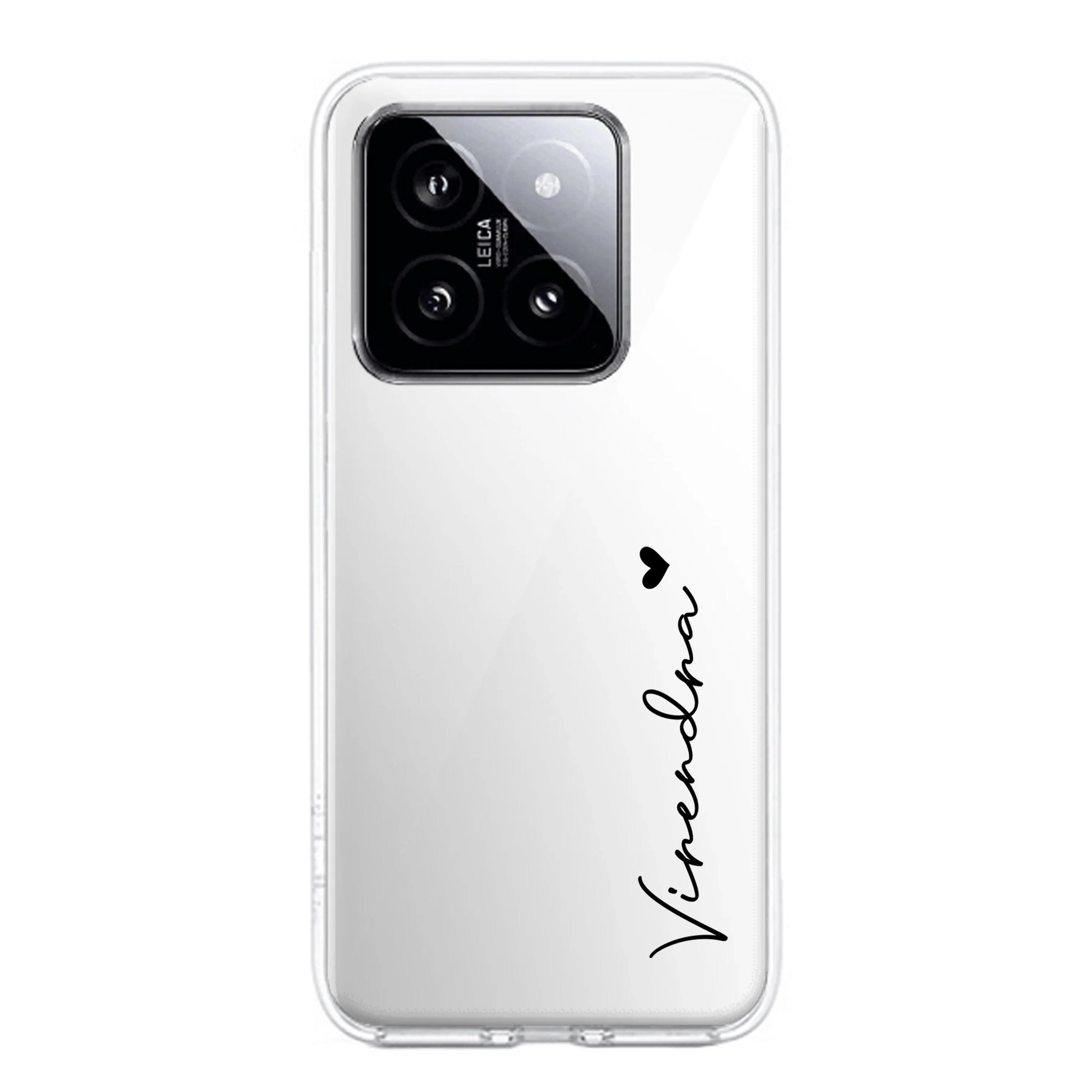 Customize Name Transparent Silicon Case For Redmi/Xiaomi