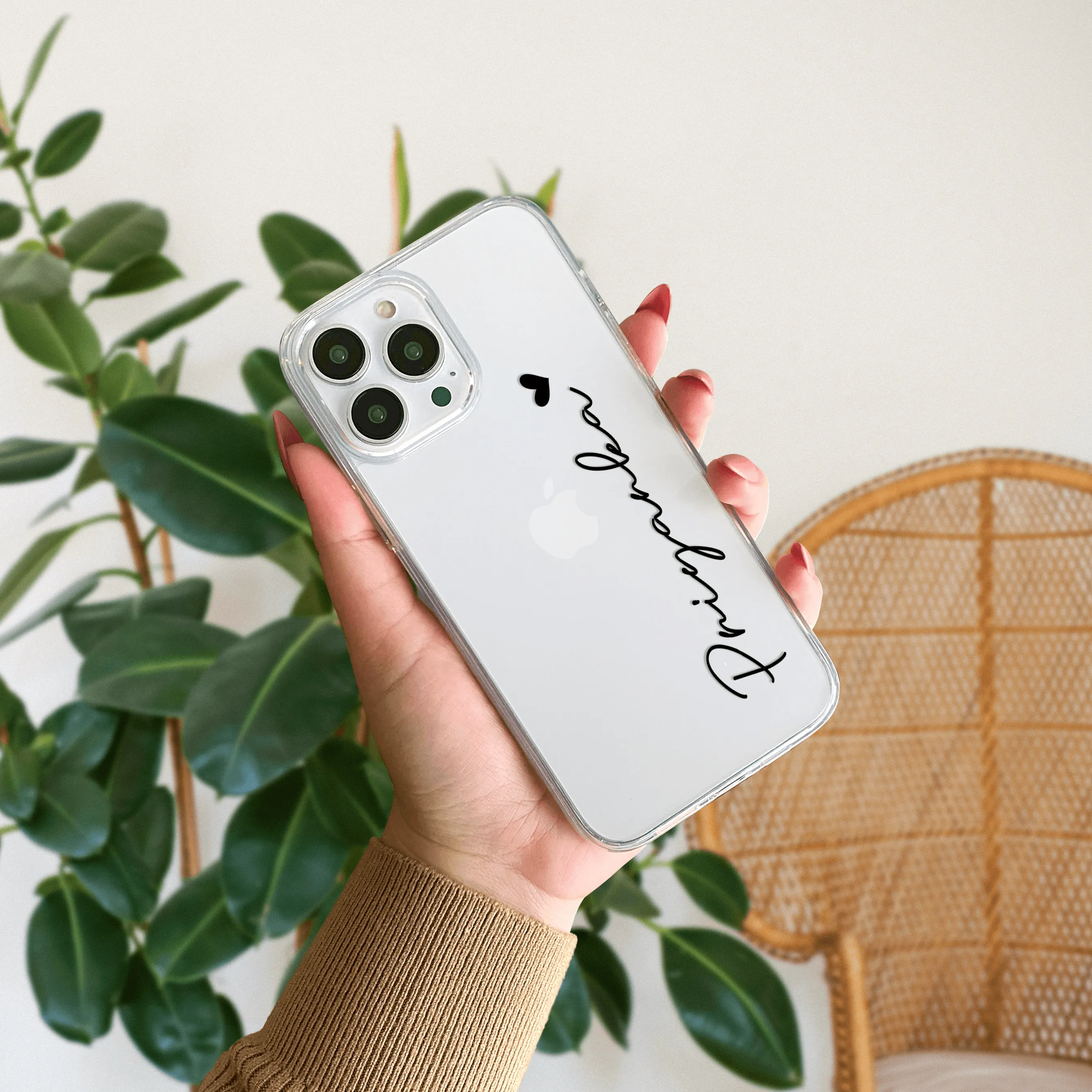 Customize Name Transparent Silicon Case For Redmi/Xiaomi