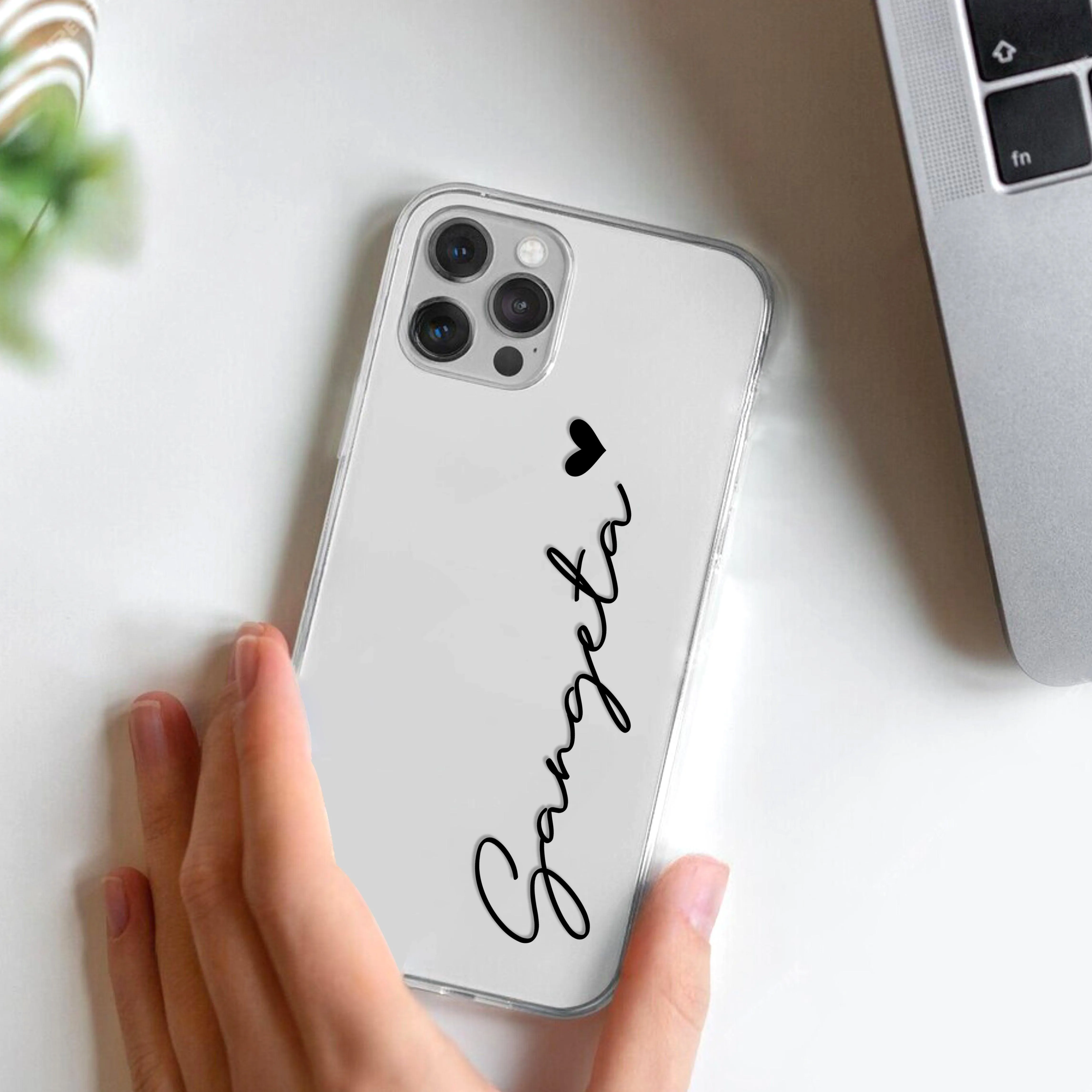 Customize Name Transparent Silicon Case For Redmi/Xiaomi