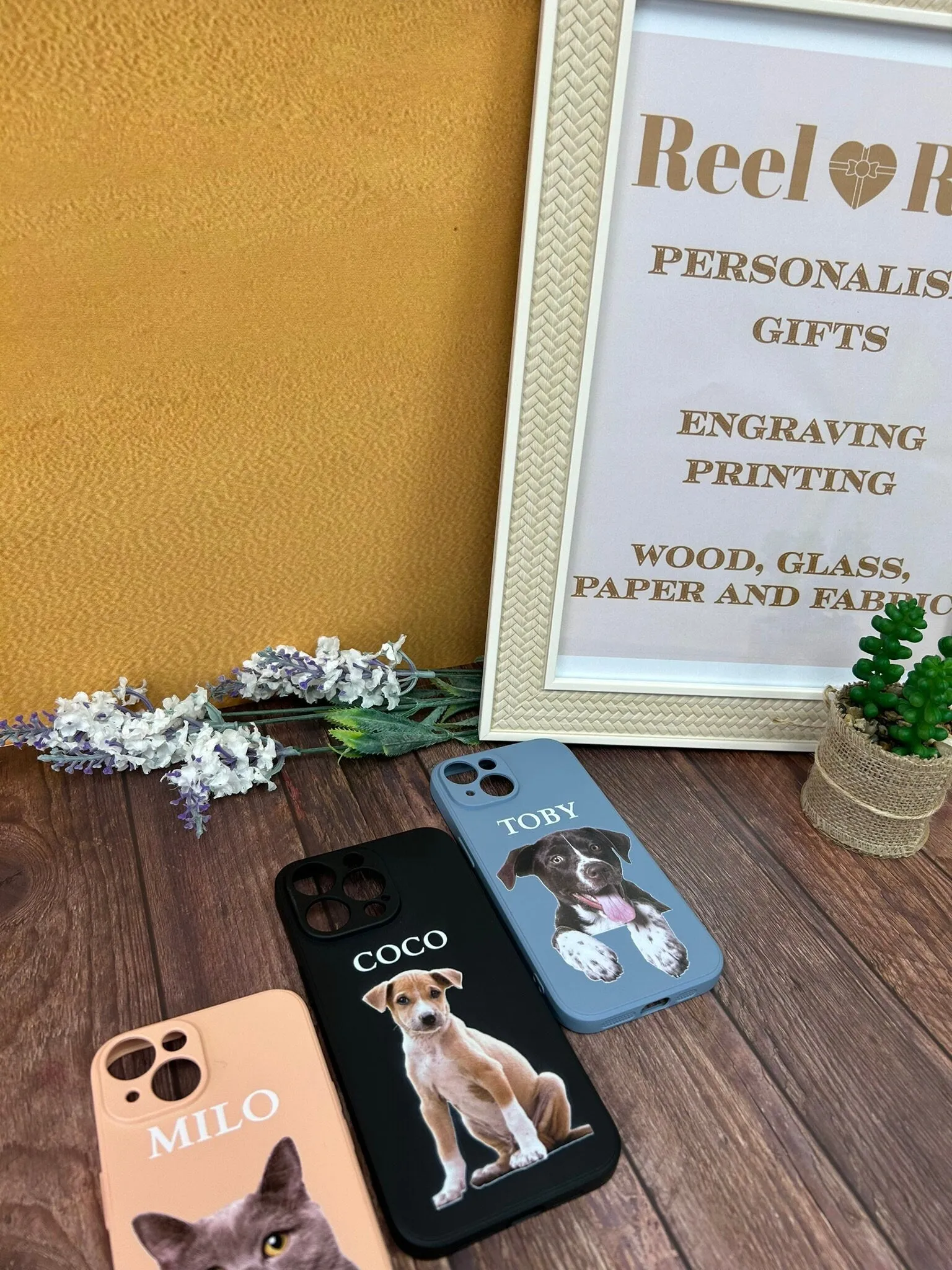 Customized Pet phone Case for Pet Lover, Pet Name Photo iPhone Cover