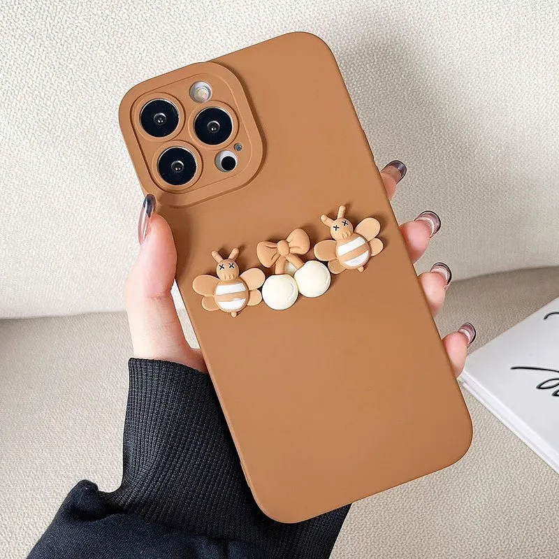 Cute 3D Cartoon Bee iPhone Case