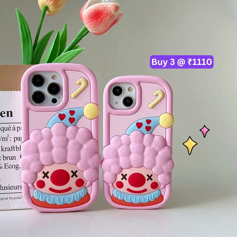 Cute 3D Joker Shockproof Silicone Cover - iPhone 11