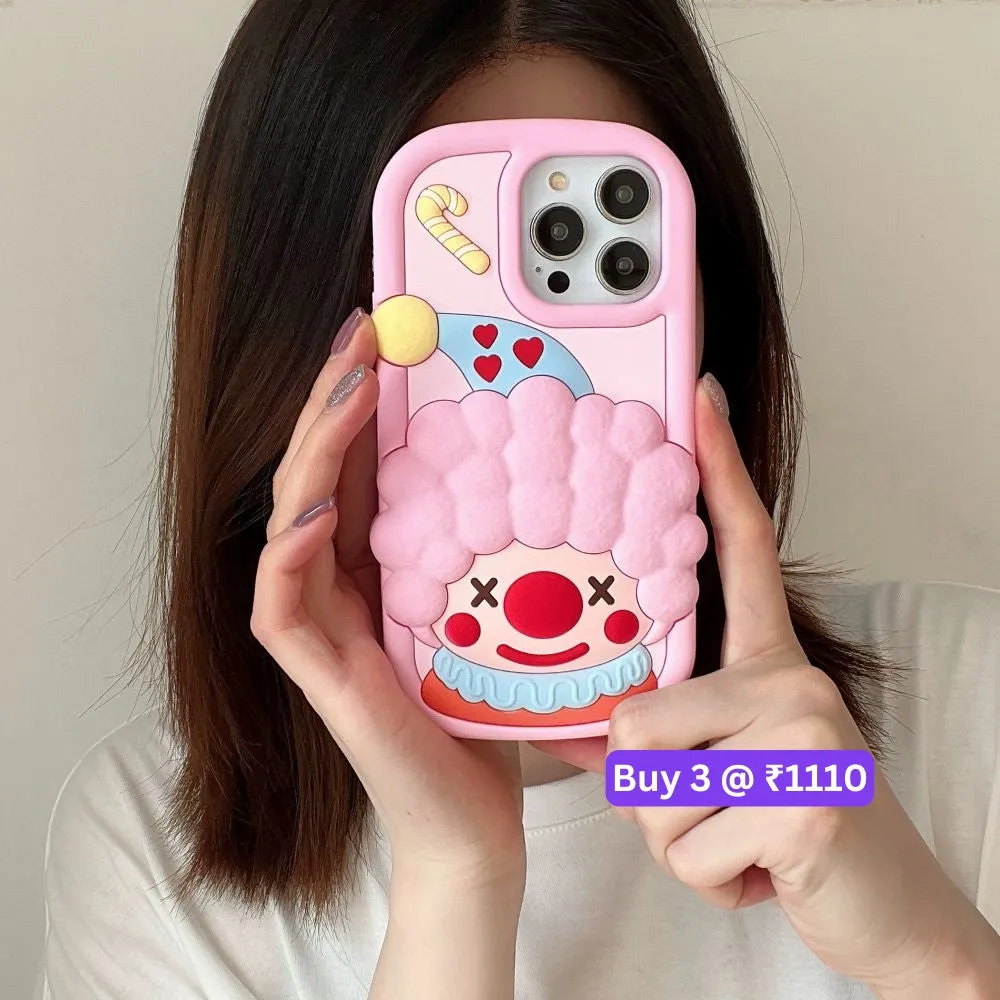 Cute 3D Joker Shockproof Silicone Cover - iPhone 11