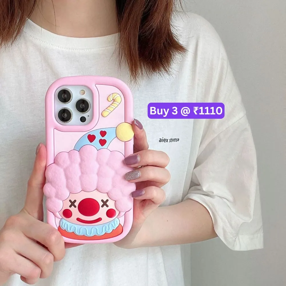 Cute 3D Joker Shockproof Silicone Cover - iPhone 11