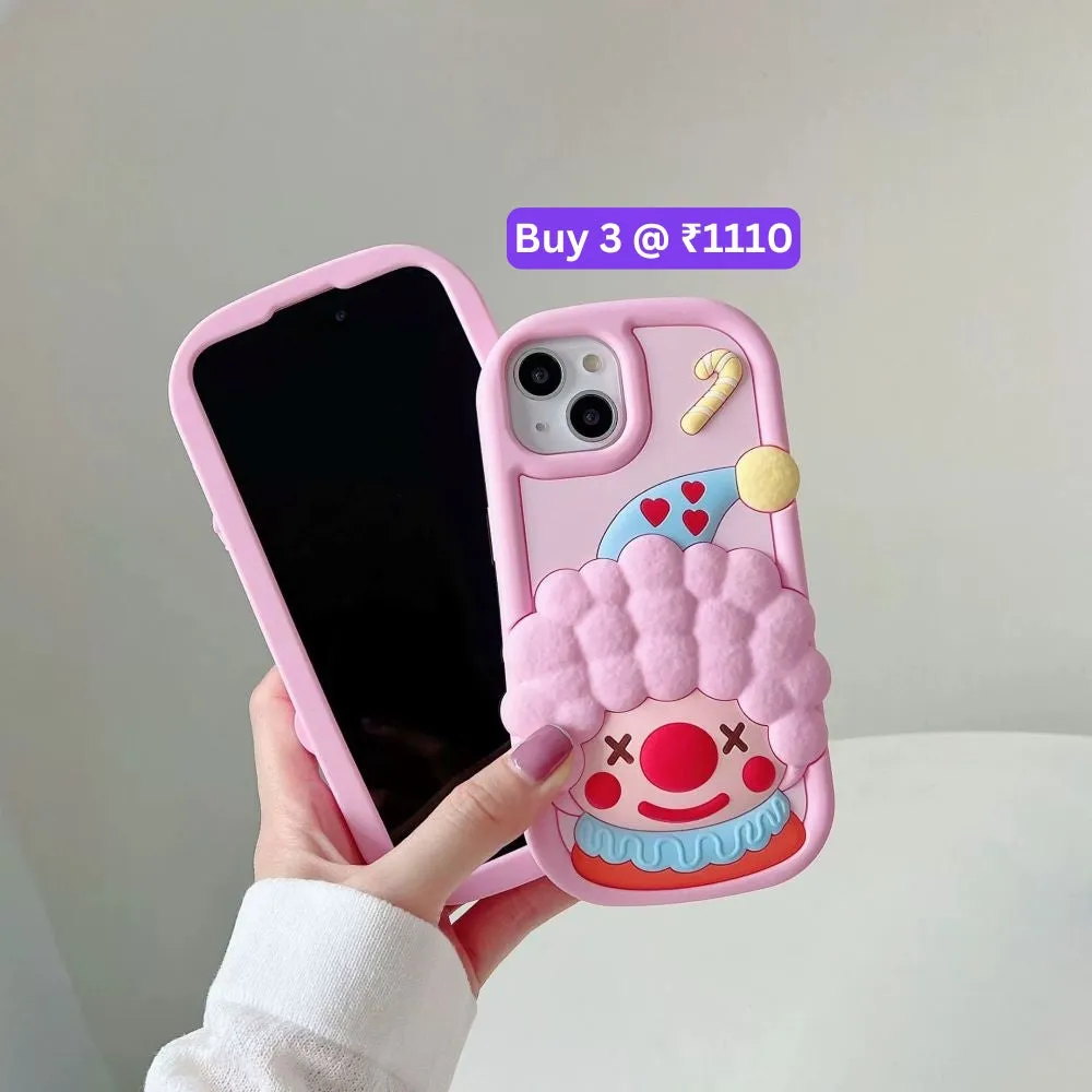 Cute 3D Joker Shockproof Silicone Cover - iPhone 11