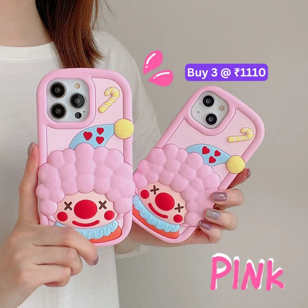 Cute 3D Joker Shockproof Silicone Cover - iPhone 11