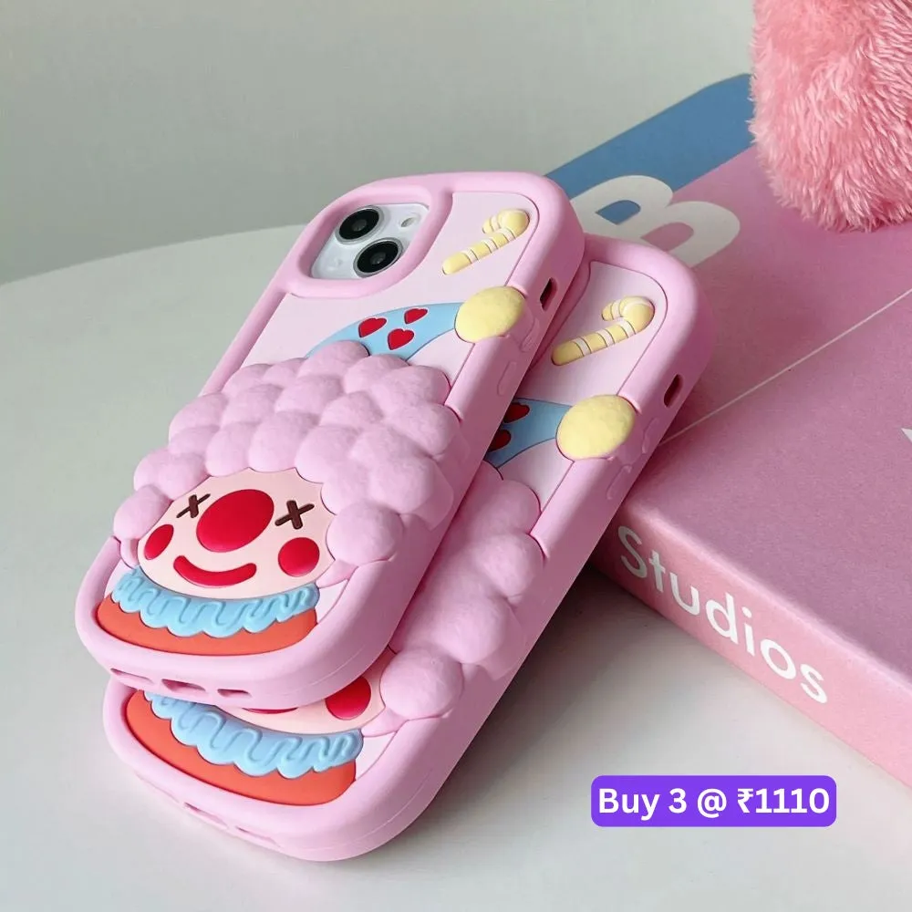 Cute 3D Joker Shockproof Silicone Cover - iPhone 12
