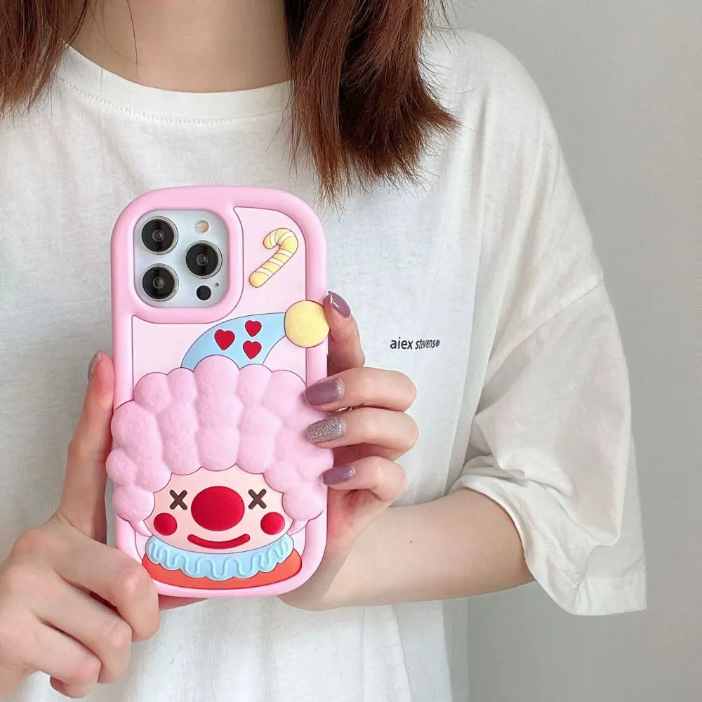 Cute 3D Joker Shockproof Silicone Cover - iPhone 14 Pro