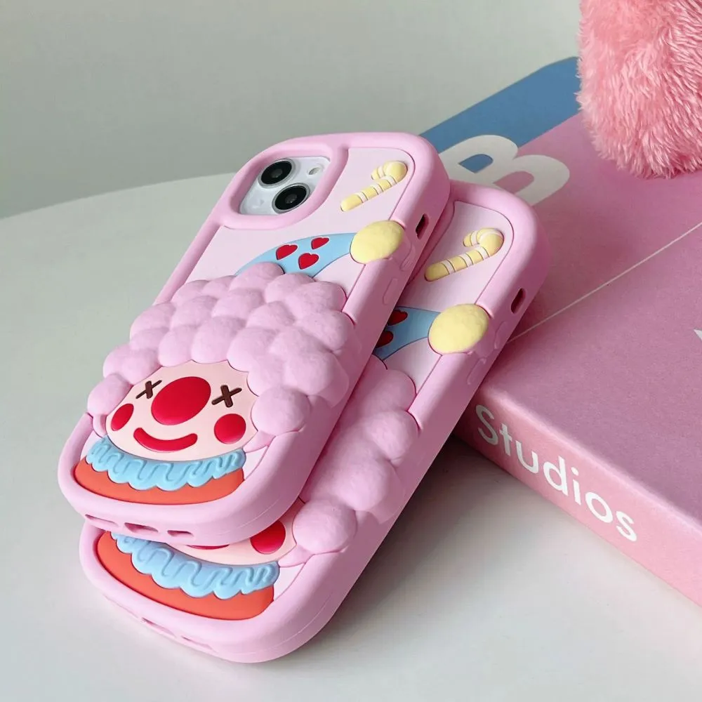 Cute 3D Joker Shockproof Silicone Cover - iPhone 14 Pro
