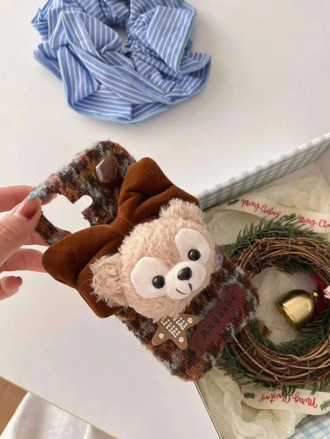 Cute Baby Cartoon Plush Style iPhone Case