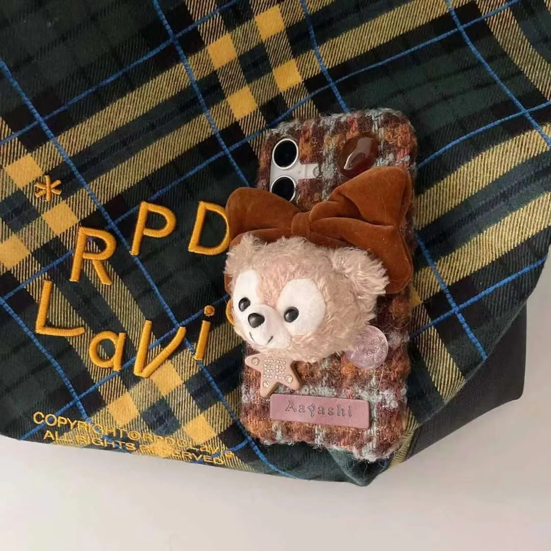 Cute Baby Cartoon Plush Style iPhone Case