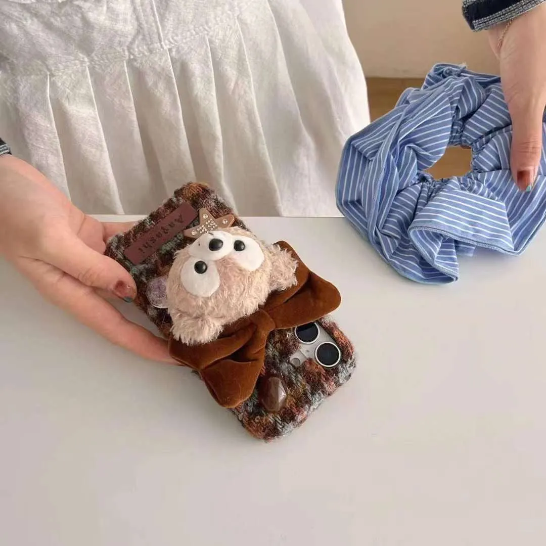 Cute Baby Cartoon Plush Style iPhone Case