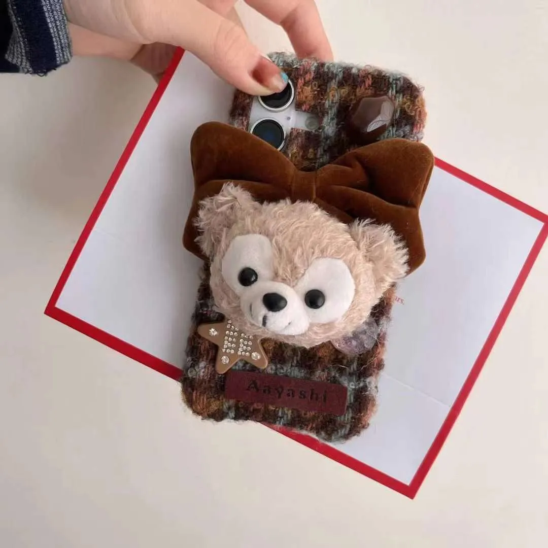 Cute Baby Cartoon Plush Style iPhone Case