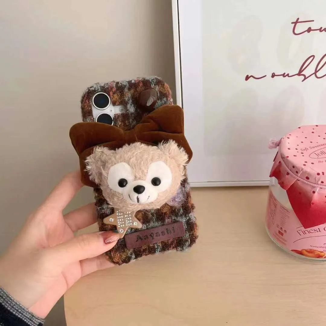 Cute Baby Cartoon Plush Style iPhone Case