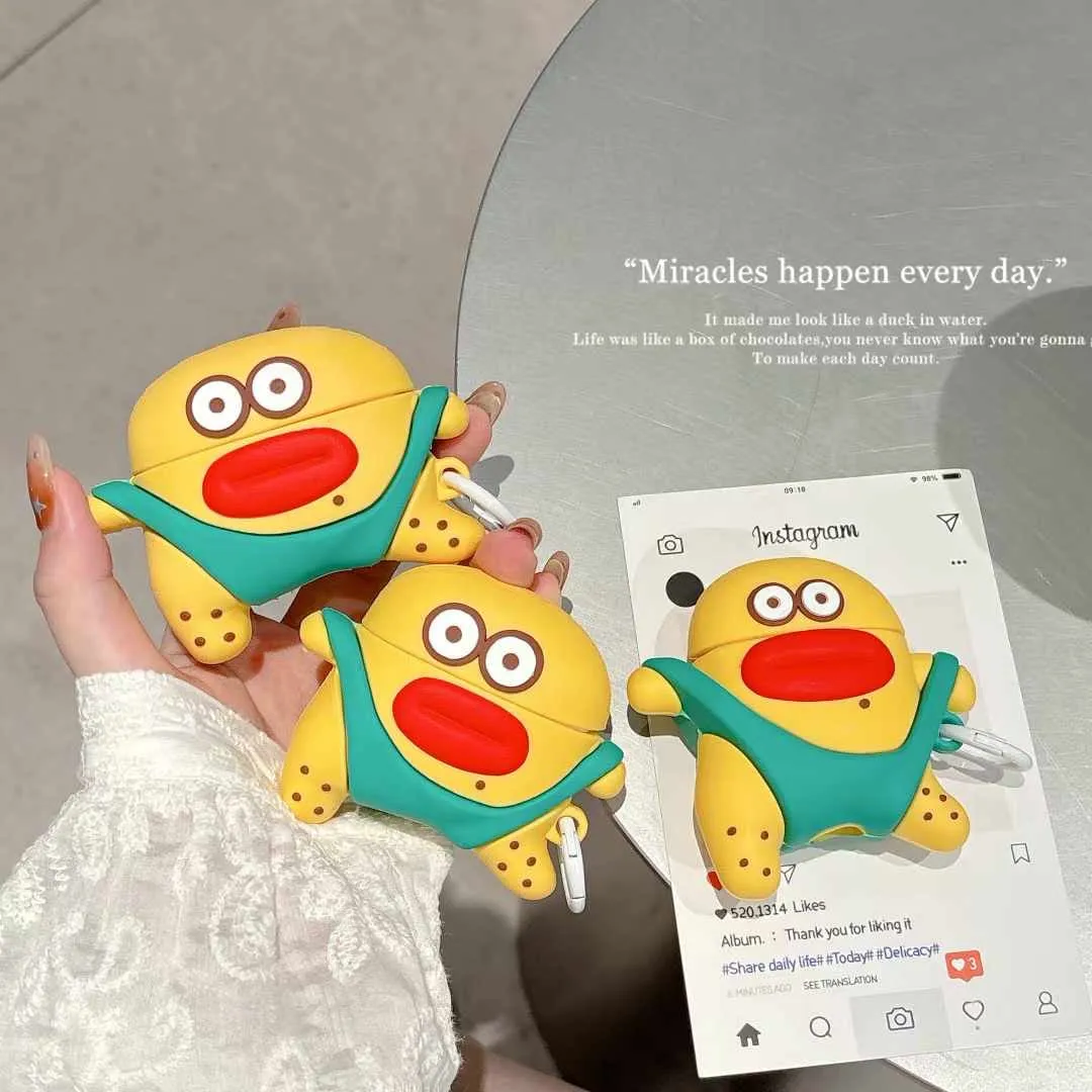 Cute Cartoon 3D Silicon Airpod Case