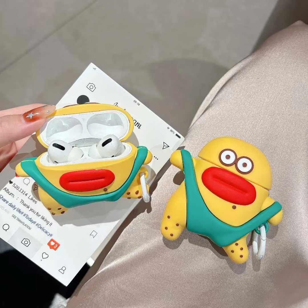 Cute Cartoon 3D Silicon Airpod Case