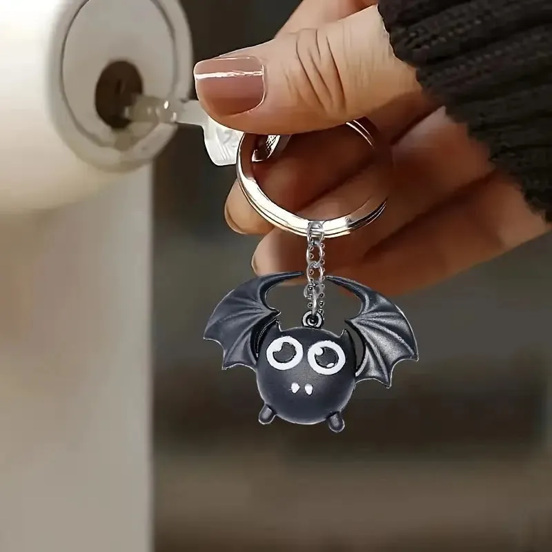 Cute Cartoon Bat Keyring