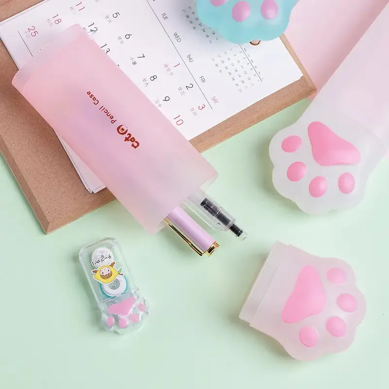 Cute Cartoon Cat Paw Pencil Case