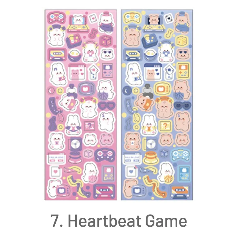 Cute Cartoon Pet Rabbit Bear Sticker