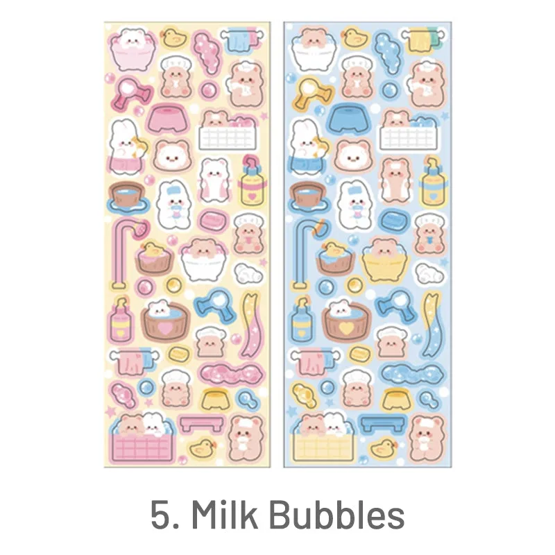 Cute Cartoon Pet Rabbit Bear Sticker