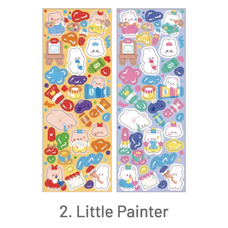 Cute Cartoon Pet Rabbit Bear Sticker