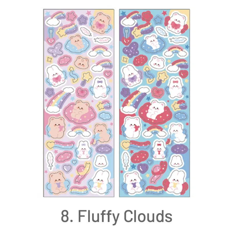 Cute Cartoon Pet Rabbit Bear Sticker