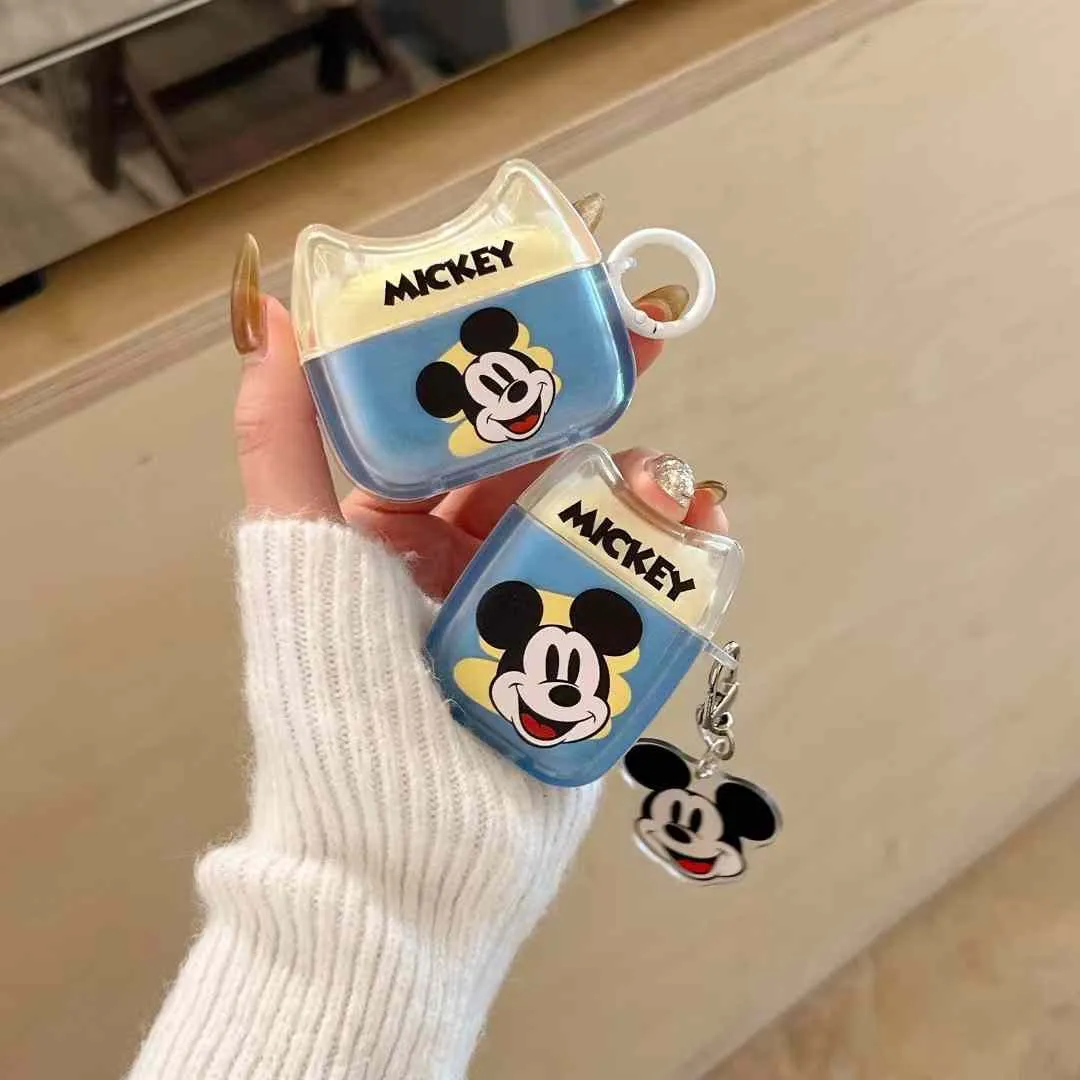 Cute Cartoon Silicon Airpod Case With Cartoon Charm