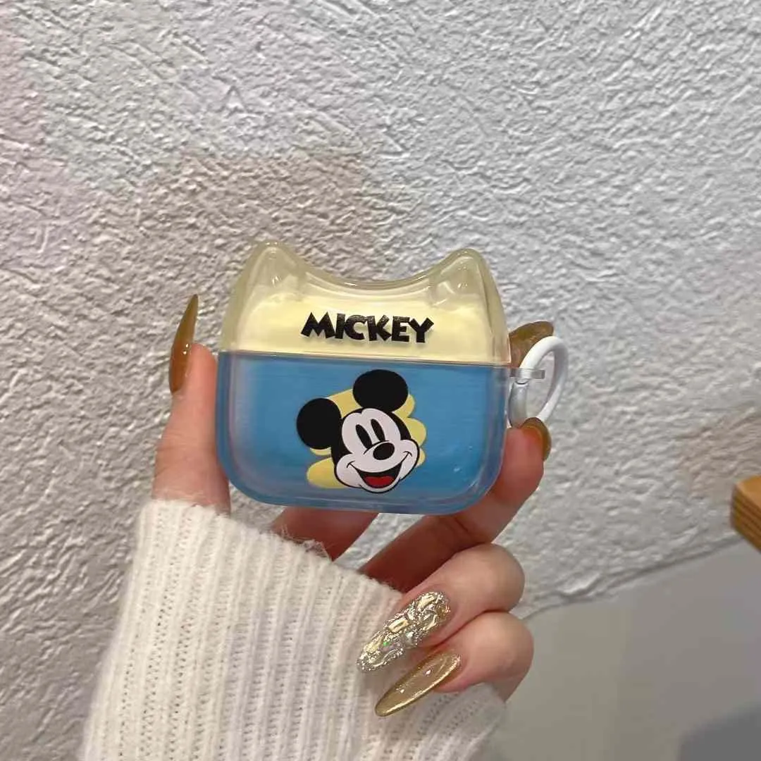 Cute Cartoon Silicon Airpod Case With Cartoon Charm