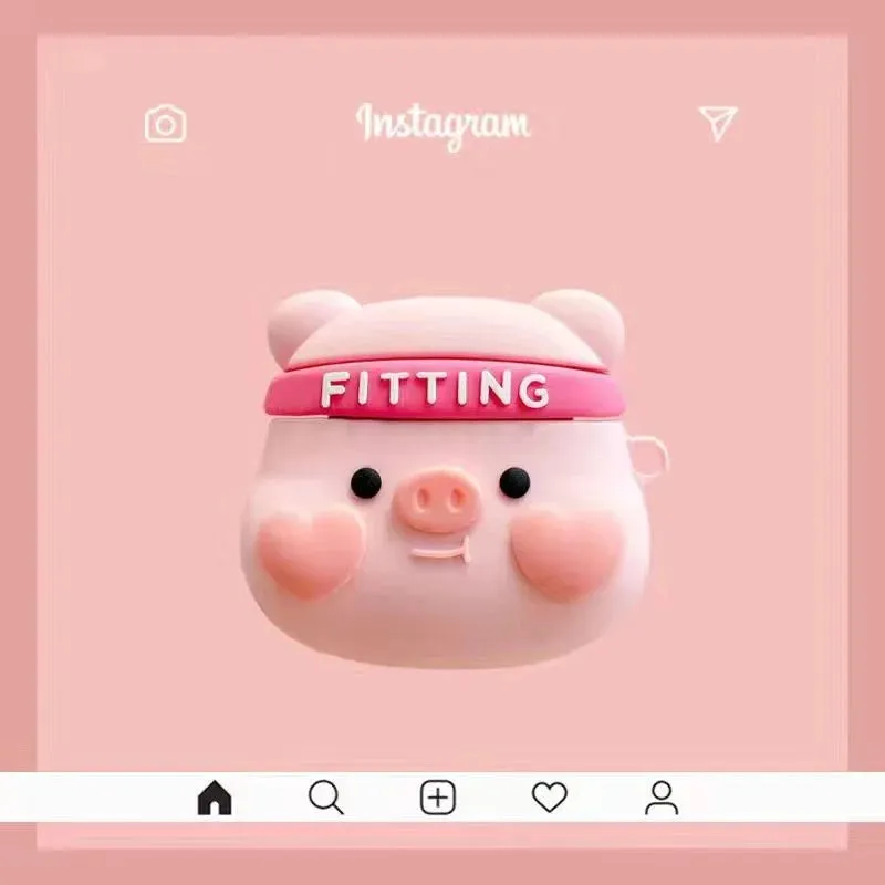Cute Cartoon Silicone AirPods Case