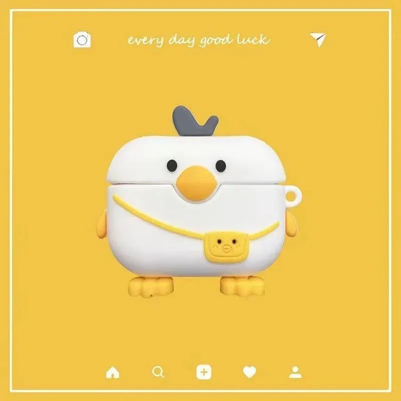 Cute Cartoon Silicone AirPods Case