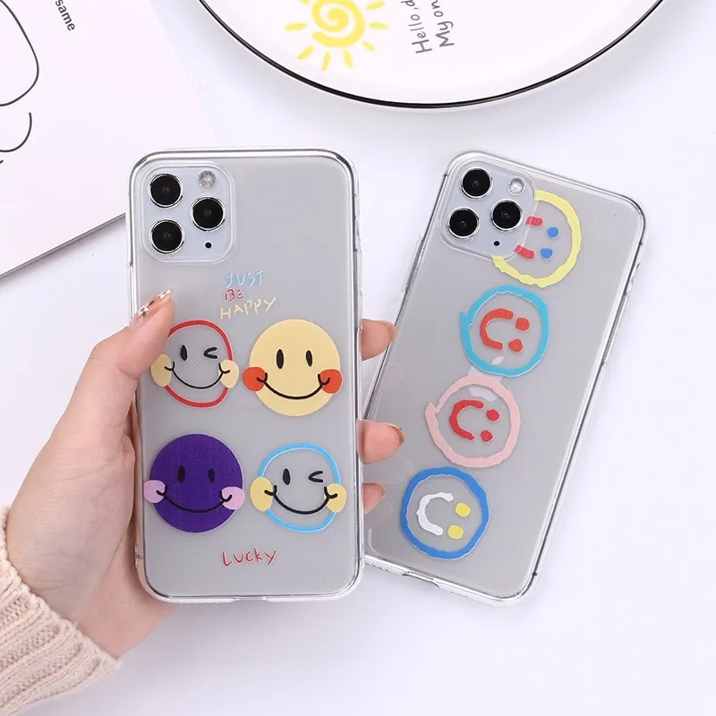 Cute Cartoon Smiley  iPhone Cases