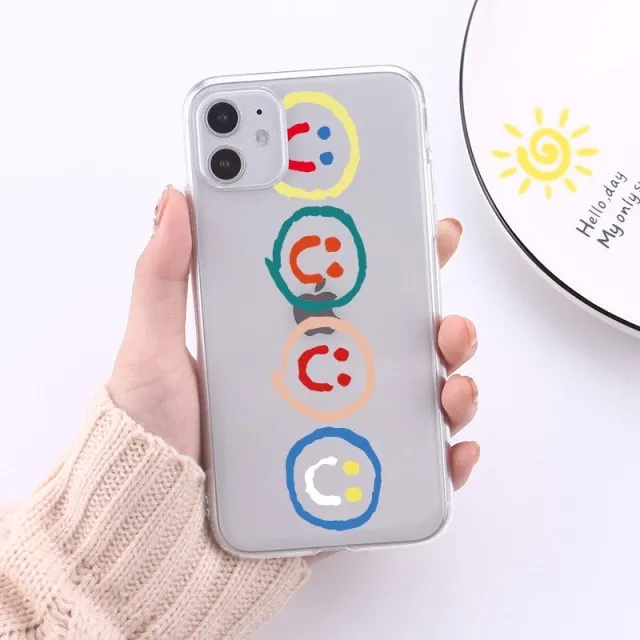 Cute Cartoon Smiley  iPhone Cases