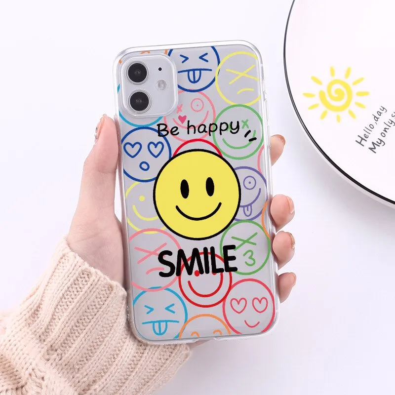 Cute Cartoon Smiley  iPhone Cases