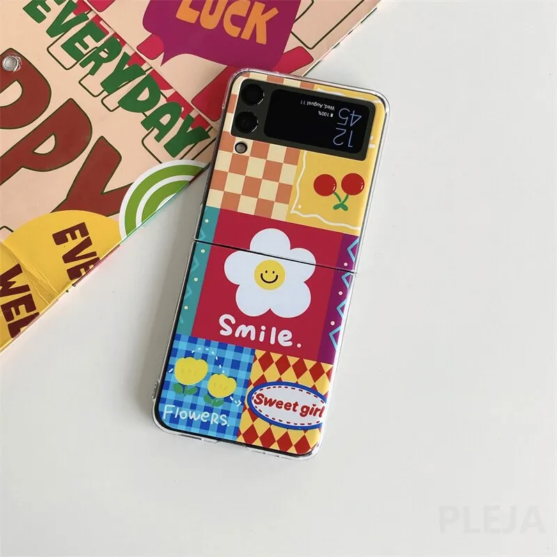 Cute Flower Samsung Galaxy Z Flip 4 3 Case
