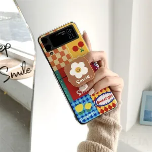 Cute Flower Samsung Galaxy Z Flip 4 3 Case
